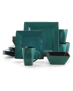 Gibson Elite Kiesling 16-Piece Dinnerware Set, Blue